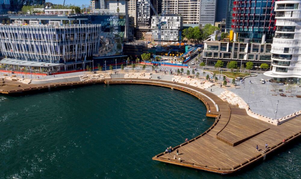 Harbour cove designed by Grant Associates opens in Barangaroo, Sydney