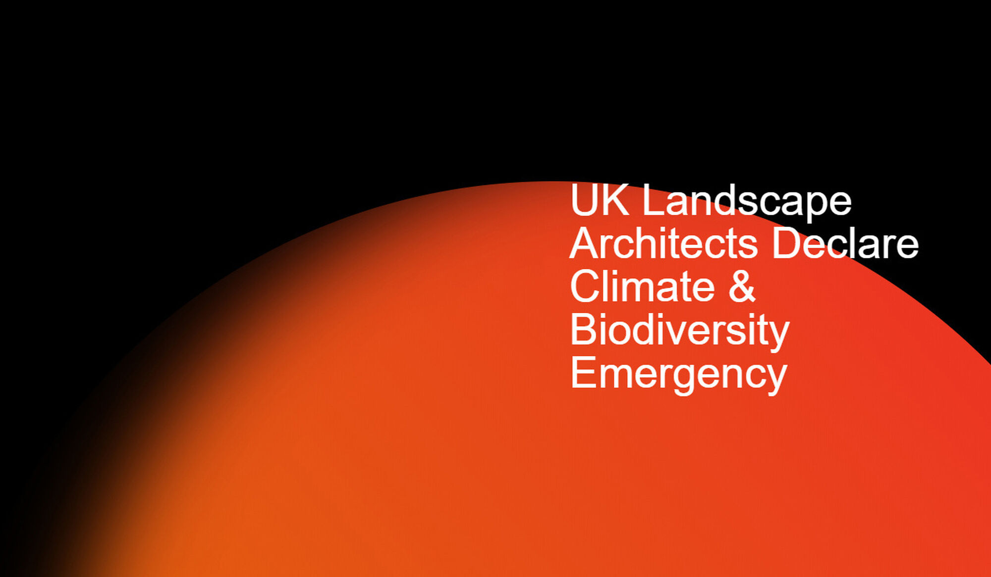 UK Landscape Architects Declare: Looking to the future