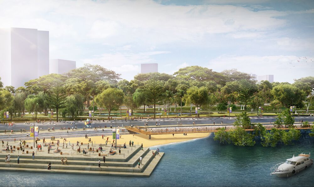 Grant Associates behind landscape concept for Penang’s new waterfront park Gurney Wharf
