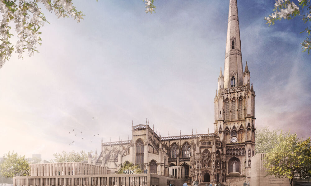 Designs by Grant Associates in shortlist for redevelopment of Bristol’s St Mary Redcliffe Church