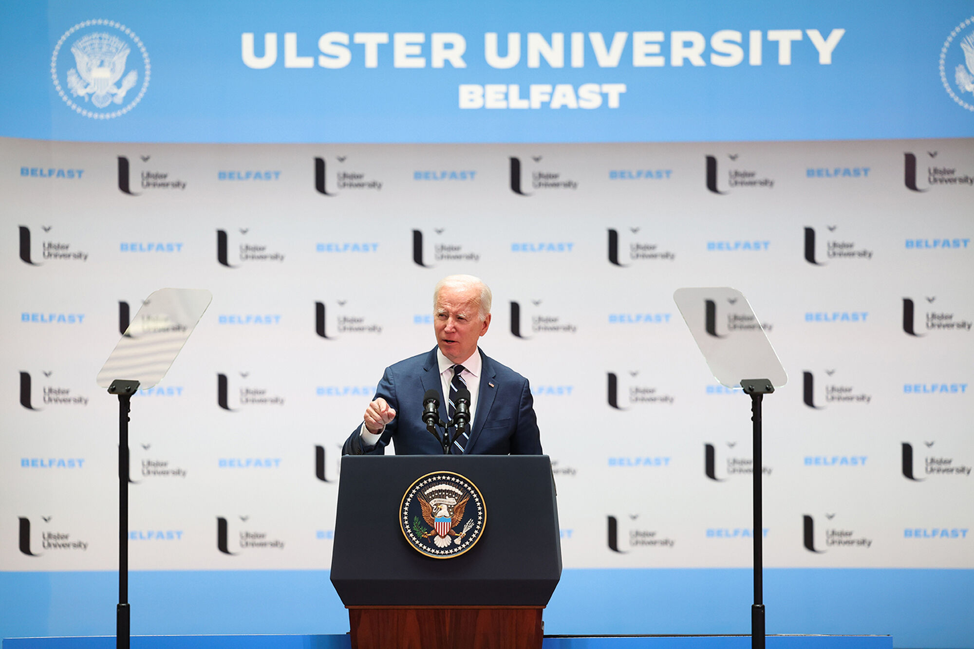 US President delivers keynote address at Ulster University’s Belfast Campus