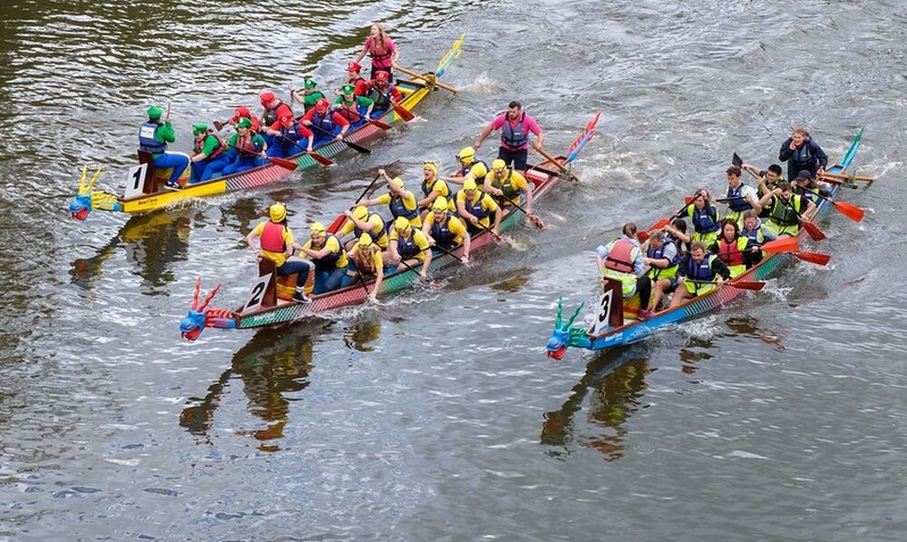 Grant Associates takes on the Bath Dragon Boat Race for Rainforest Concern