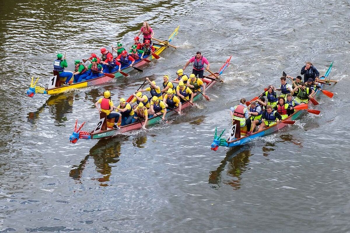 Grant Associates takes on the Bath Dragon Boat Race for Rainforest Concern