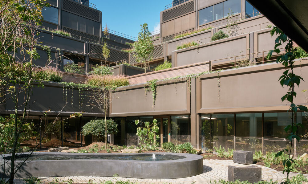 Renewal and revival of celebrated 1970s modernist offices and gardens unveiled at Plant Basingstoke